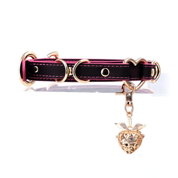 Temperature-sensitive color-changing erotic collar with bells, lightweight and charming sp collar
