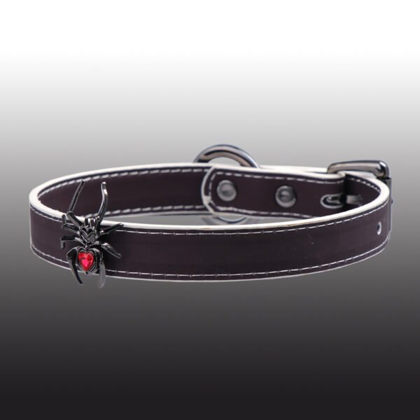 Exclusive Gothic Choker for Dark Yabi - Temperature - changing Imitation Leather Hand - made Punk Collar