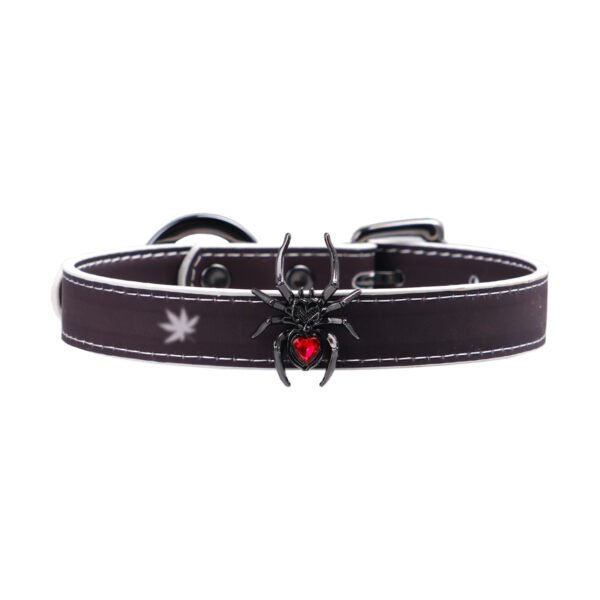 Exclusive Gothic Choker for Dark Yabi - Temperature - changing Imitation Leather Hand - made Punk Collar