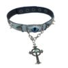 Haze blue-eyed rivet Harajuku collar subculture wasteland style unisex trendy necklace