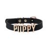 Snake - like PUPPY collar with replaceable letters, sweet - cool style choker neck ring, QQ prop
