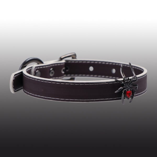 Exclusive Gothic Choker for Dark Yabi - Temperature - changing Imitation Leather Hand - made Punk Collar