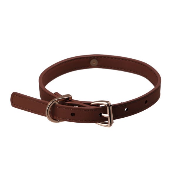First - layer cowhide choker collar, with a sweet - cool style, simple for daily wear and with a punk touch