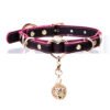 Temperature-sensitive color-changing erotic collar with bells, lightweight and charming sp collar