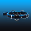Exclusive Gothic choker for sub - culture dark and edgy individuals. Hand - made punk collar with a 31 - degree temperature - sensitive heart - shaped pendant that turns black or blue.