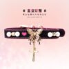 Coscreepy temperature-sensitive color-changing SP collar, subculture butterfly cross choker