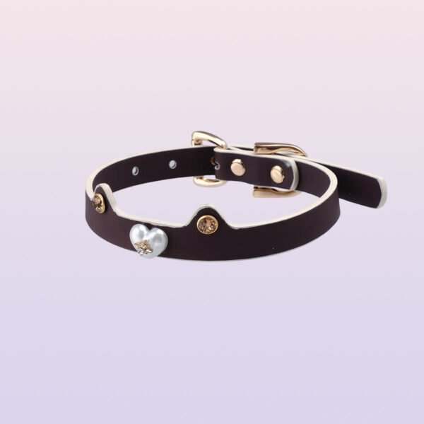 Wen turns black then to grayish white, collar, dog slave, choker, sweet and cool necklace, collar, bondage toy