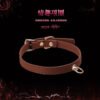 First - layer cowhide choker collar, with a sweet - cool style, simple for daily wear and with a punk touch