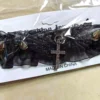 Sexy Black White Lace Lolita Choker Goth Crystal Cross Pendant Angel Wings Rivet Necklace for Women Charm Party Jewelry Gift