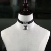 Rock Leather Bell Pendant Choker Necklace For Women Gothic Fine Black Color PU Chain Collar Sexy Ladies Sex Jewelry Accessories