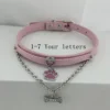 Luxury Crystal Rhinestone Letters Puppy Collar Sexy Bone pendant Chocker Necklace Cosplay Jewelry Accessory Gift